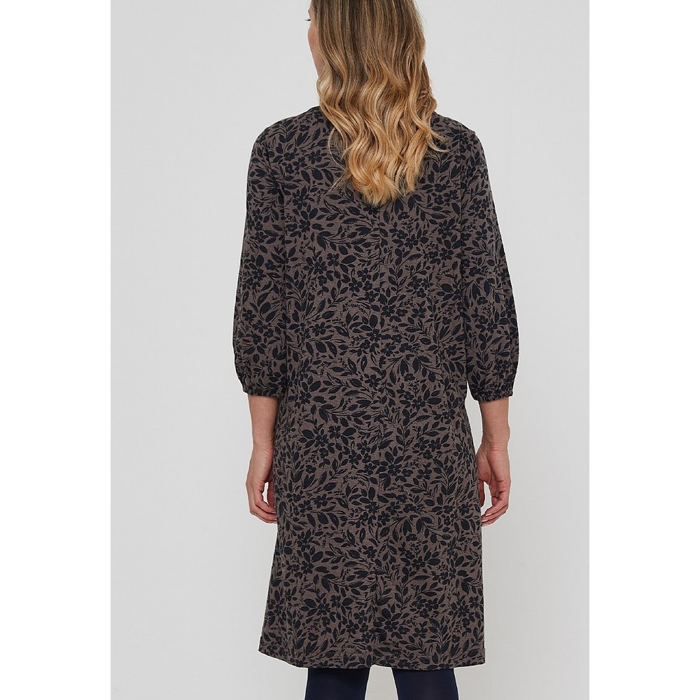 Adini Winter Blossom Print Taylor Dress in Multi