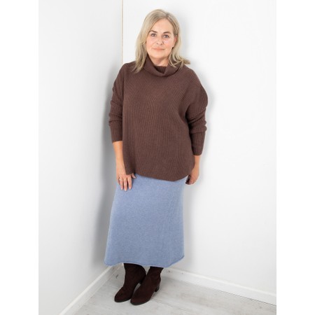 Amazing Woman Sade Straight Long Skirt - Blue