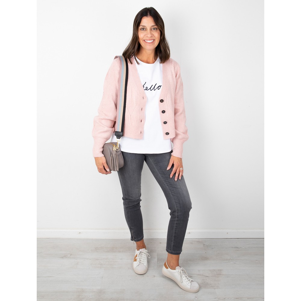 Foil Plot Twist Cardigan in Sweet Pea