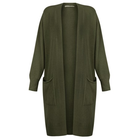 Amazing Woman Purdy Long Cardigan - Green