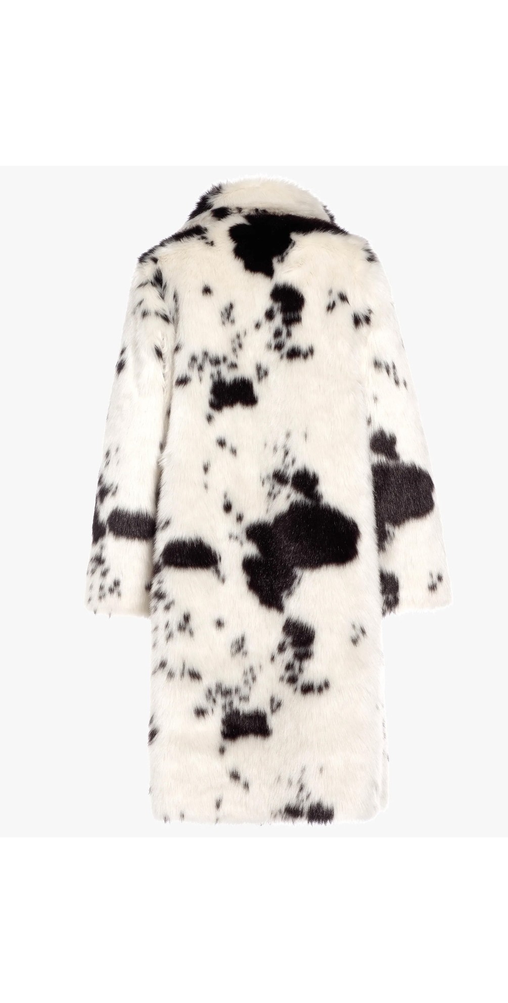 FSL-8409 BLACK FAUX FUR REVERSIBLE COAT