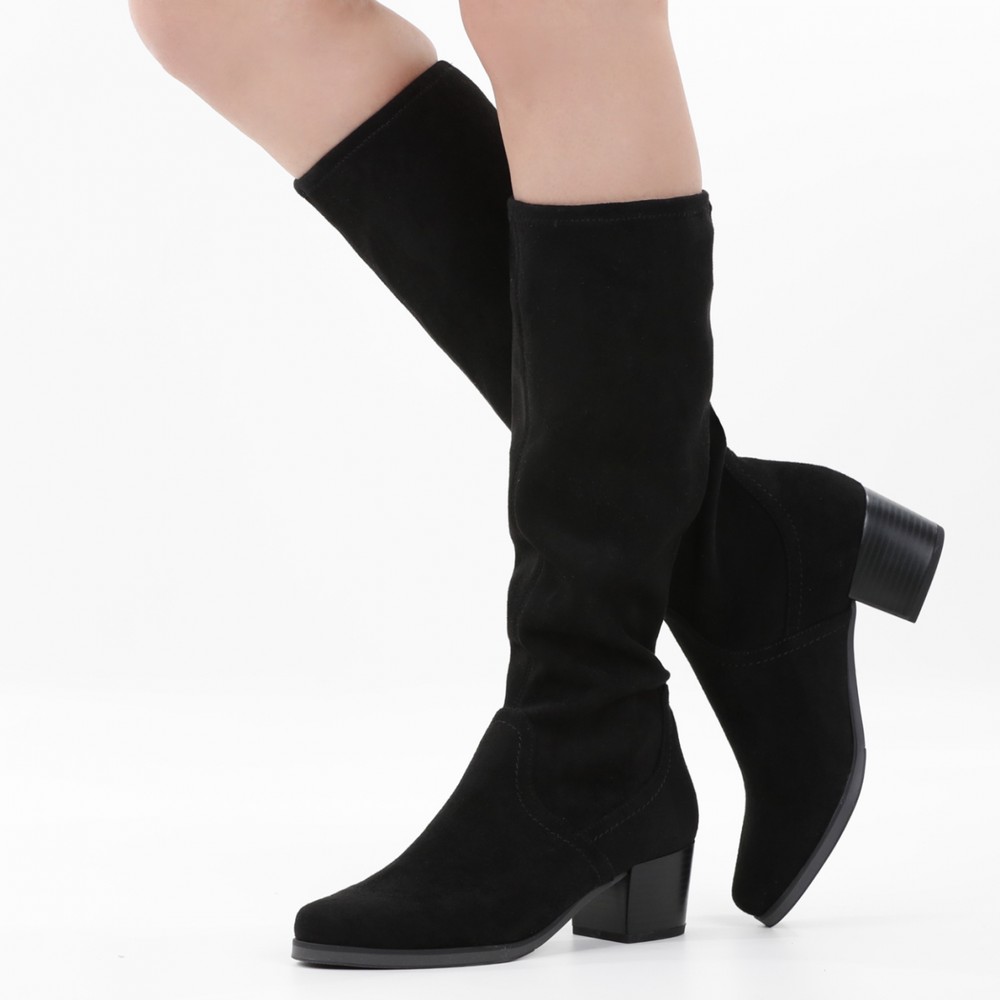 Stretchy shop long boots