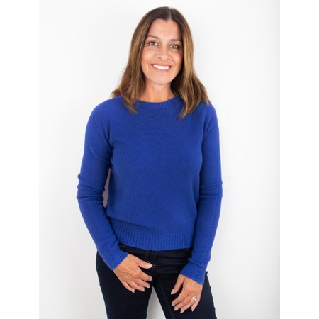 Amazing Woman Prue Semi Fitted Round Jumper - Blue