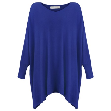 Amazing Woman Caty X Oversized Round Neck - Blue