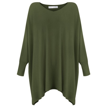 Amazing Woman Caty X Oversized Round Neck - Green