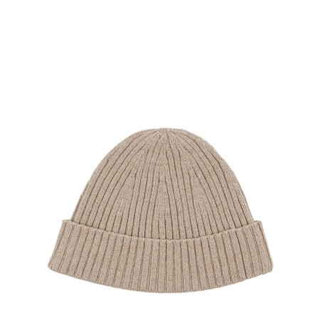 Chalk Cecilia Ribbed Hat - Beige