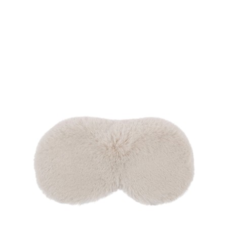 Chalk Liz Luxury Faux Fur Sleep Mask - Beige