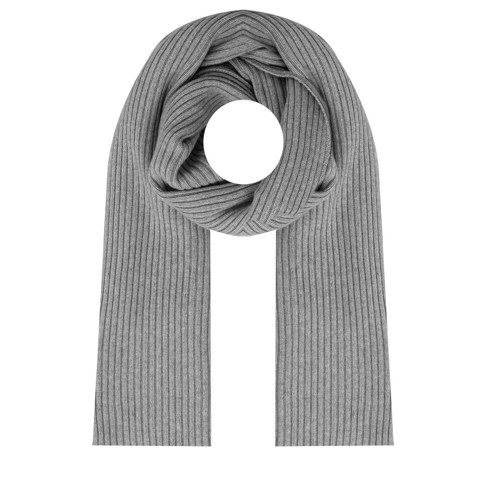 Chalk Matilde Ribbed Scarf Grey