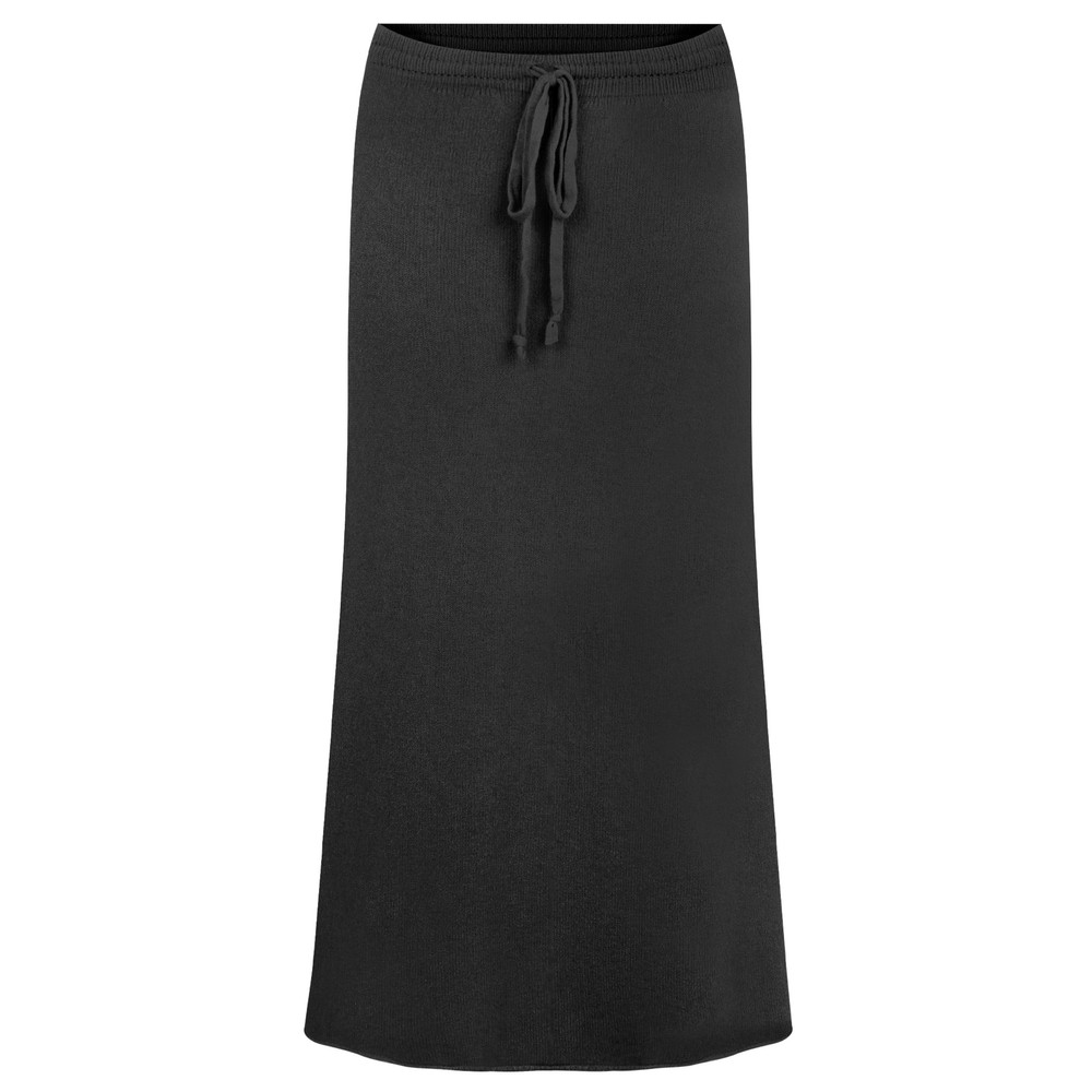 Amazing Woman Sade Straight Long Skirt Charcoal