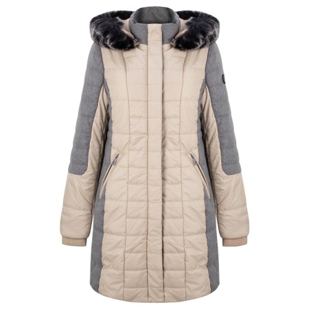 Frandsen Valla Wool Mix Puffer Coat - Grey