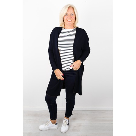 Amazing Woman Purdy Long Cardigan - Blue