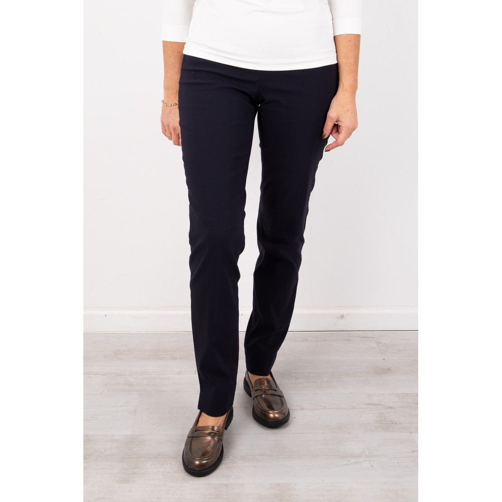 Robell Marie Navy Bengalin Full Length Trouser Navy