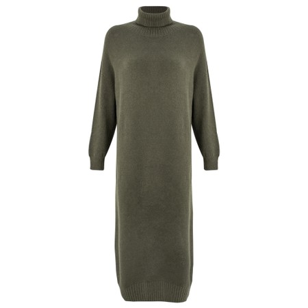 Amazing Woman Paige E Polo Neck Dress - Green