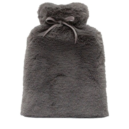 Chalk Teddy Hot Water Bottle - Black