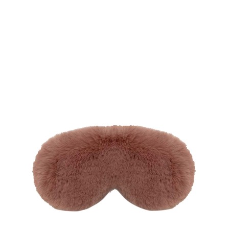 Chalk Liz Luxury Faux Fur Sleep Mask - Pink