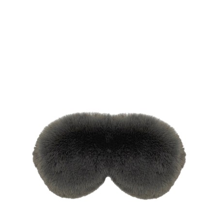 Chalk Liz Luxury Faux Fur Sleep Mask - Black