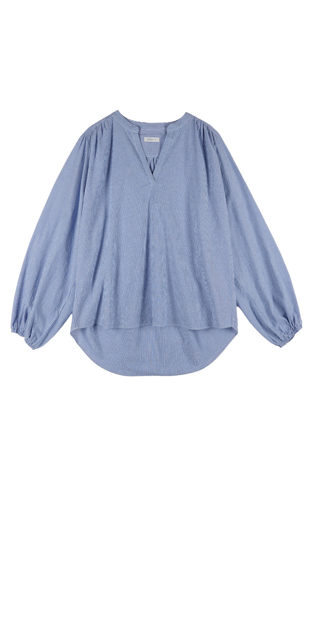 Chalk Deb Shirt in Dark Blue Stripe
