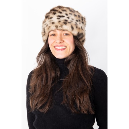 Helen Moore Pillbox Faux Fur Hat - Brown
