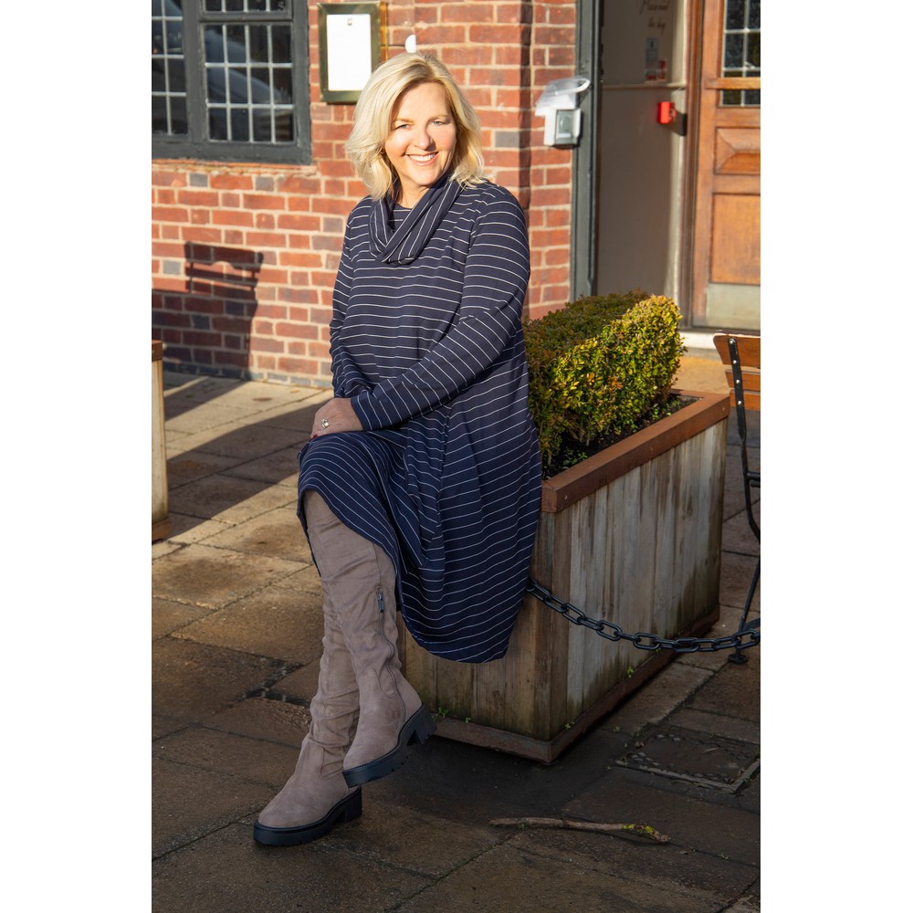 Caprice Footwear Toronto Stretch Long Boot in Cafe