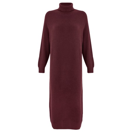 Amazing Woman Paige E Mulberry Polo Neck Dress - Purple