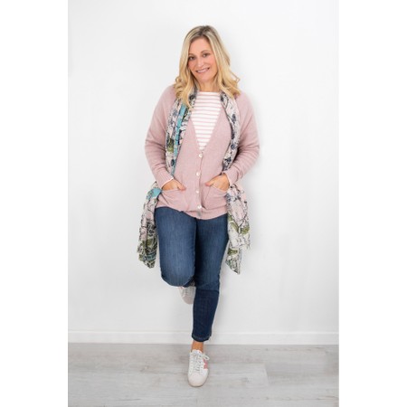 Chalk Fleur Stripe T Shirt - Pink