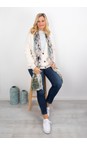 Chalk Ice Blue Bryony Stripe Top  