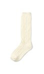 Chalk Vanilla Cosy Cable Socks  