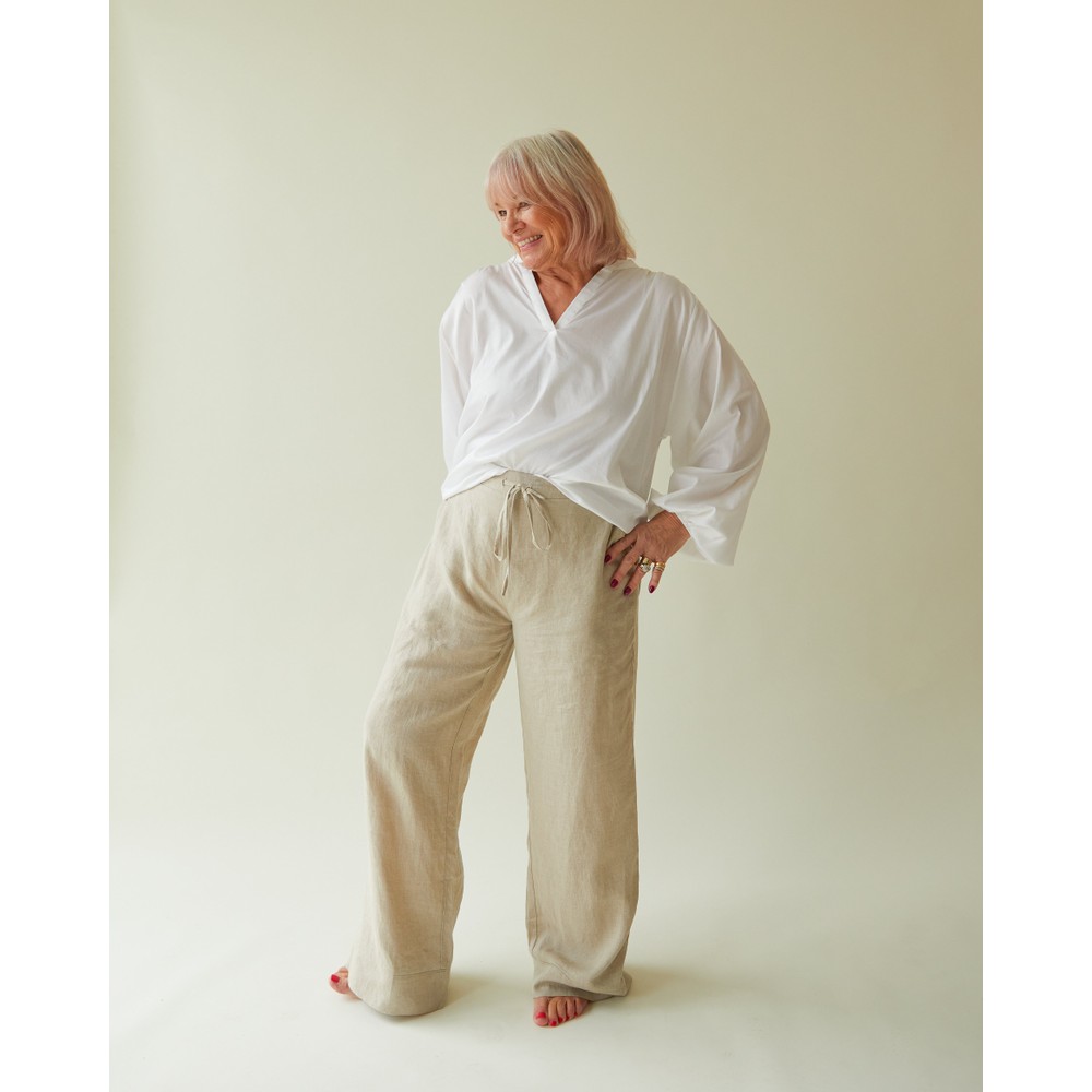 Sef Linen Pants Chalk