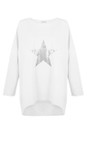 Chalk White  Olivia Star Top  