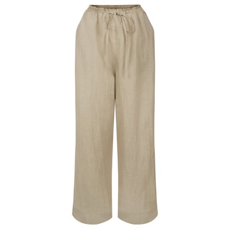 Chalk Polly Linen Pant - Grey