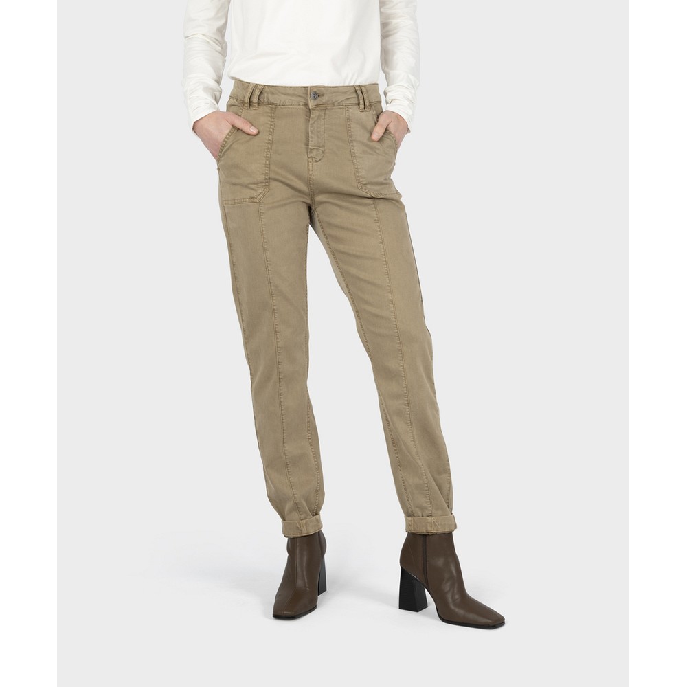 womens brown twill pants