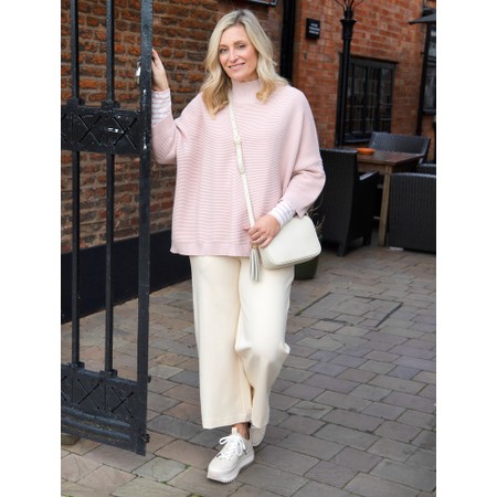Chalk Vicki Cotton Rib Pink Jumper - Pink