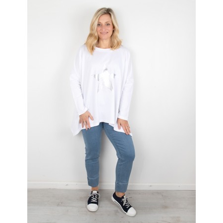 Chalk Olivia Star Top - White
