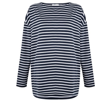 Chalk Bryony X White Stripe Top - Blue
