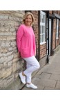 Amazing Woman Caryf X Round Neck Pocket Front Oversized Knit Jumper Seafoam Green main image 1