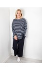 Chalk Navy / White Bryony X White Stripe Top  