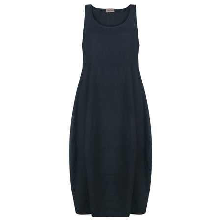 Thing Kreya Navy Sleeveless Linen Dress - Blue
