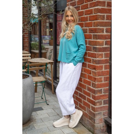 Thing Kamie White Balloon 7/8 Trouser - White