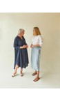 Chalk Navy Julia Navy Shirt Dress  