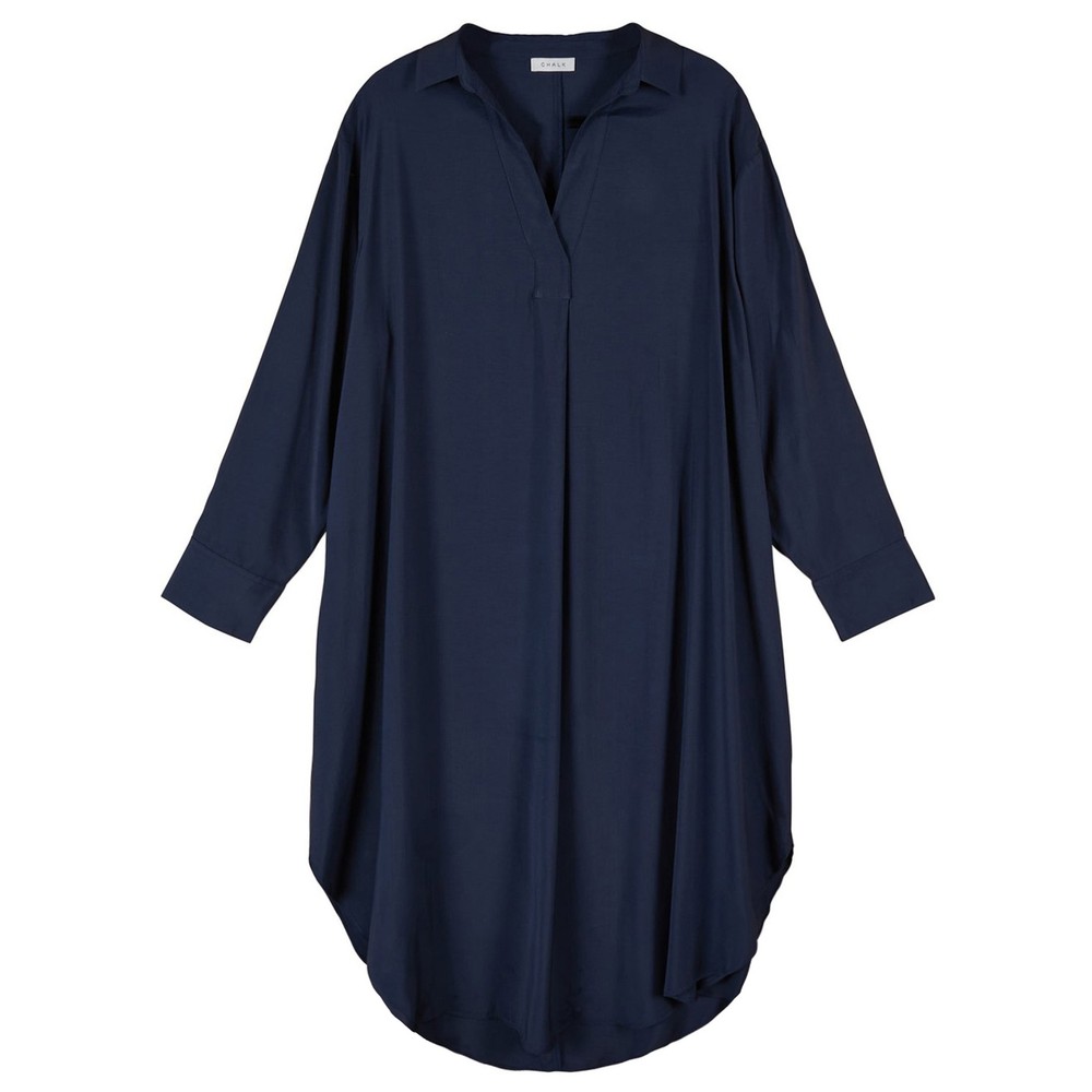 Chalk Julia Navy Shirt Dress Navy