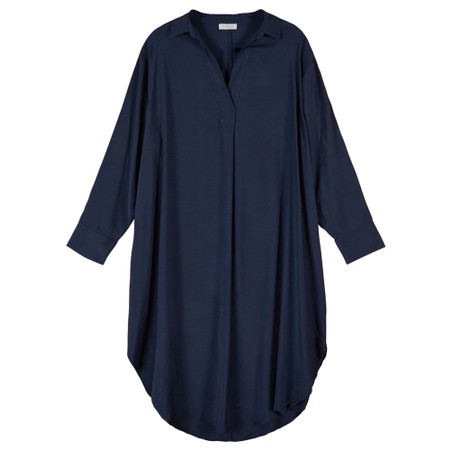 Chalk Julia Navy Shirt Dress - Blue