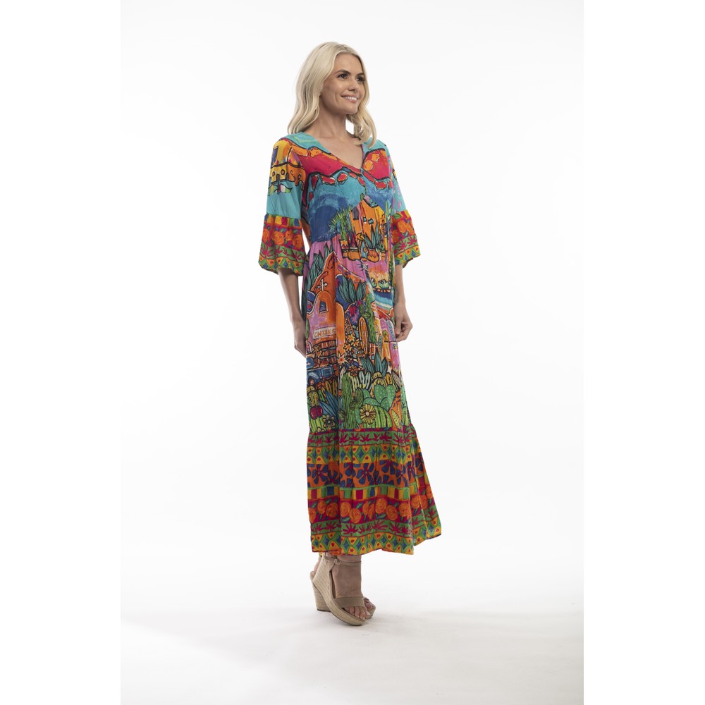 La Cantina Button Front Dress