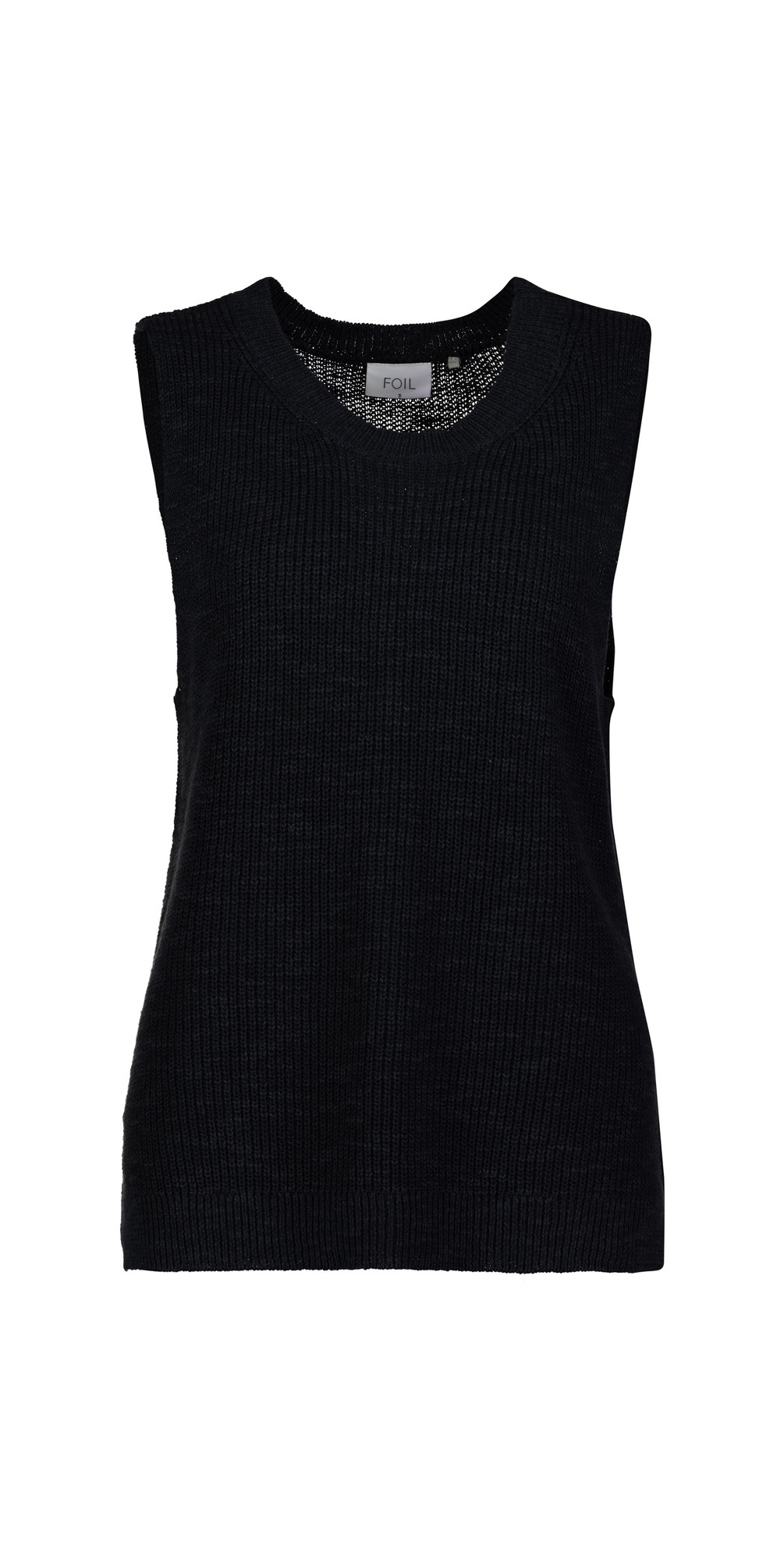 Foil Simply The Best True Navy Vest Top in True Navy