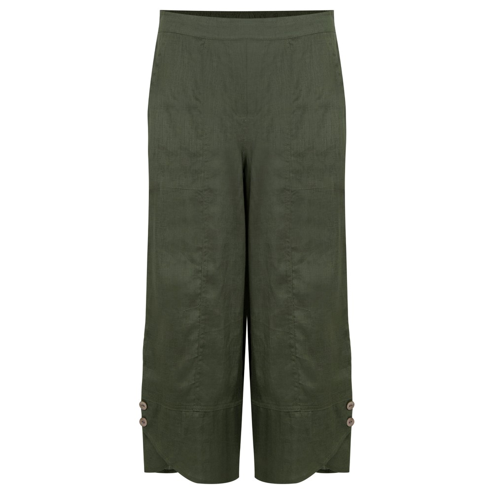 Foil Genie Us Linen Pant in Palm