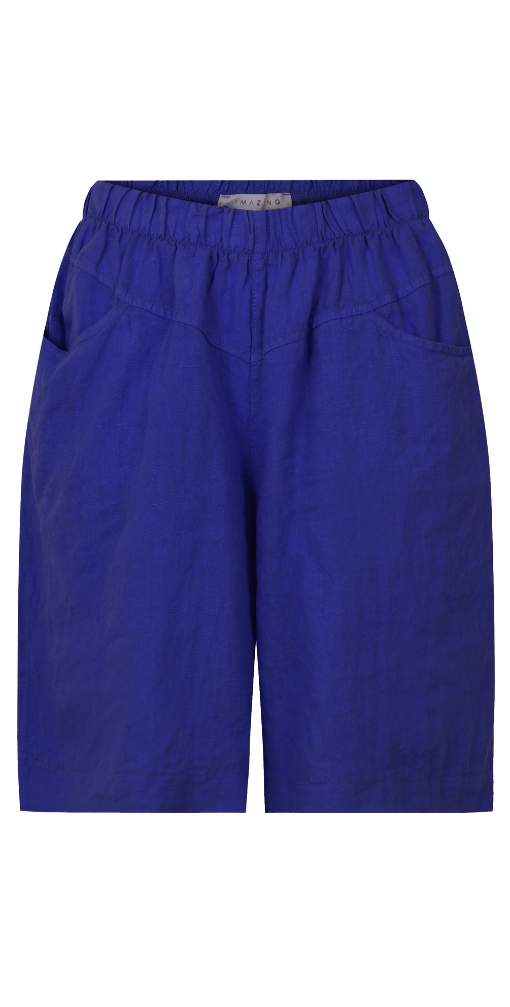 Amazing Woman Orla Linen Royal Blue Shorts in Royal Blue