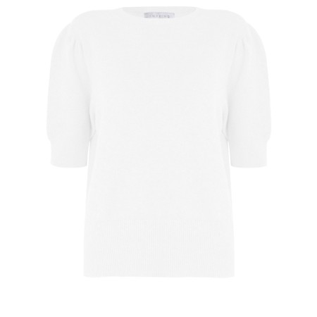 Amazing Woman Priti White Round Neck Top - White