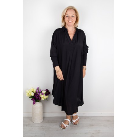 Chalk Julia Black Shirt Dress - Black
