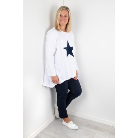 Chalk Olivia Star Top - White