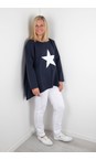Chalk Navy / White Olivia Star Top  