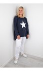 Chalk Navy / White Olivia Star Top  
